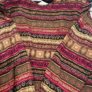 Beautiful muti colored silk blouse